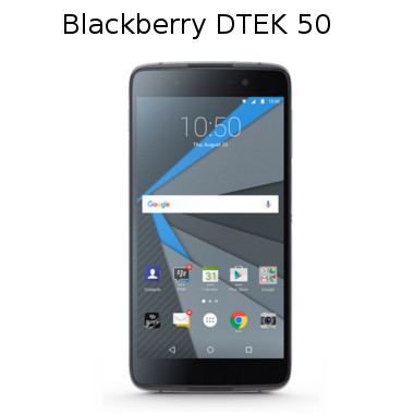 balckberry dtek50 smartphone